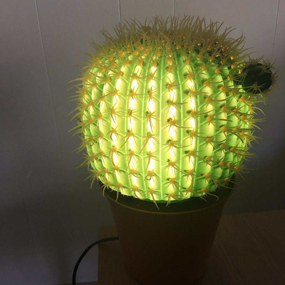Glow in the Dark Cactus Lamp